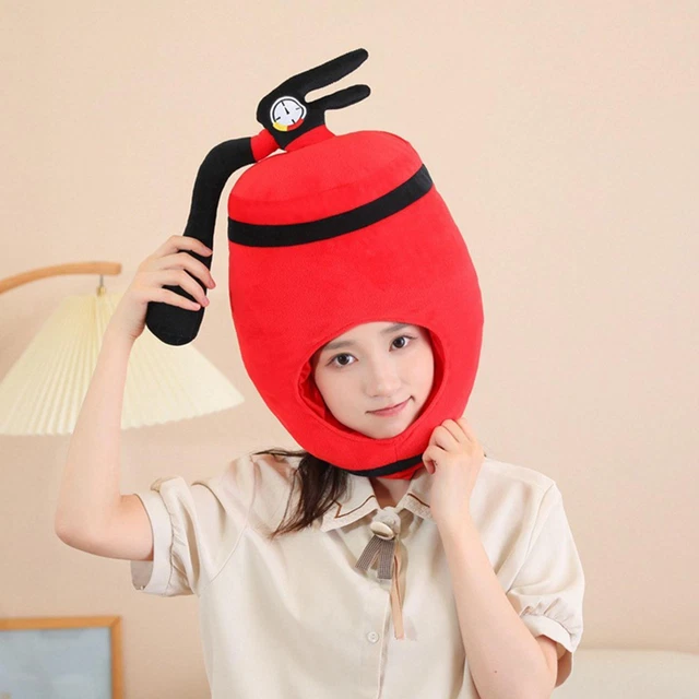 COSPLAY COSTUME HAT Fire Extinguisher Halloween Novelty Funny Hat Headdress £12.54 PicClick UK
