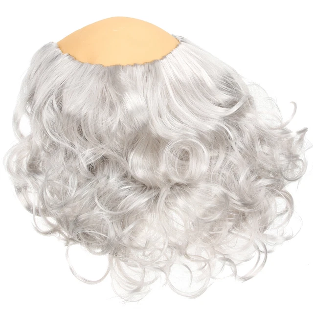 Perruque Homme 100% Cheveux Naturels Blanc Méché Gris - Modèle XAVIER 51 - Court - Bonnet Moyen - Neuf Avec étiquettes