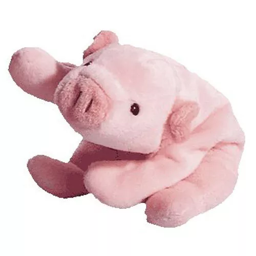 TY Beanie Baby - SQUEALER the Pig (8 inch) - MWMTs Stuffed Animal Toy