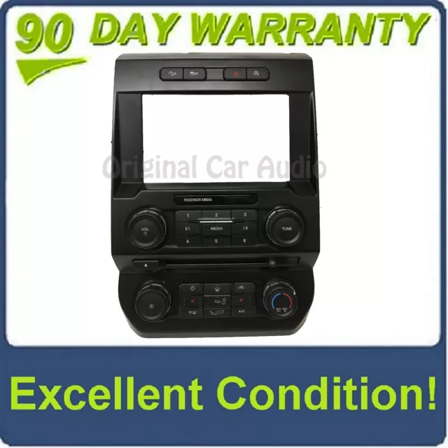 15 - 18 Ford F150 OEM 8" Touch Screen Radio Control Climate Control Bezel ONLY