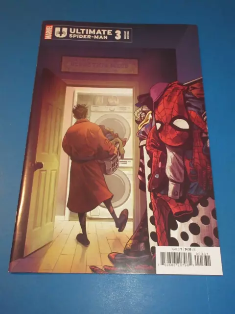 Ultimate Spider-Man #3 Del Mundo Variant Casi Nuevo Gema Wow