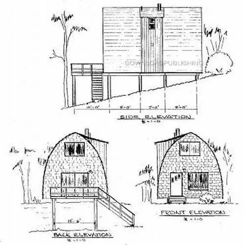 arch-rafter-house-cabin-plans-blueprints-modified-a-frame-mountain-lake-front-19-95-picclick