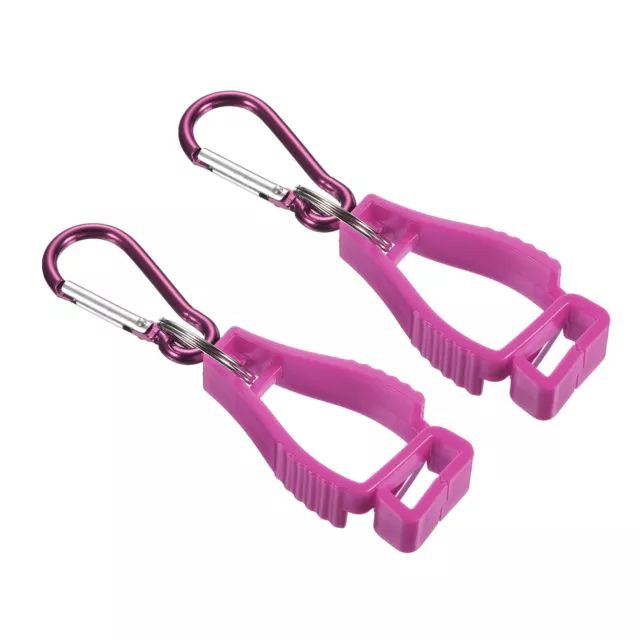 2pcs Glove Keeper, Gloves Grabber Clips Holder Hanger for Helmets, Pink