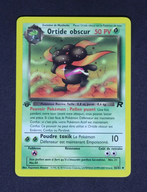 carte pokemon 36-82 Ortide Obscur 1ère édition Team Rocket