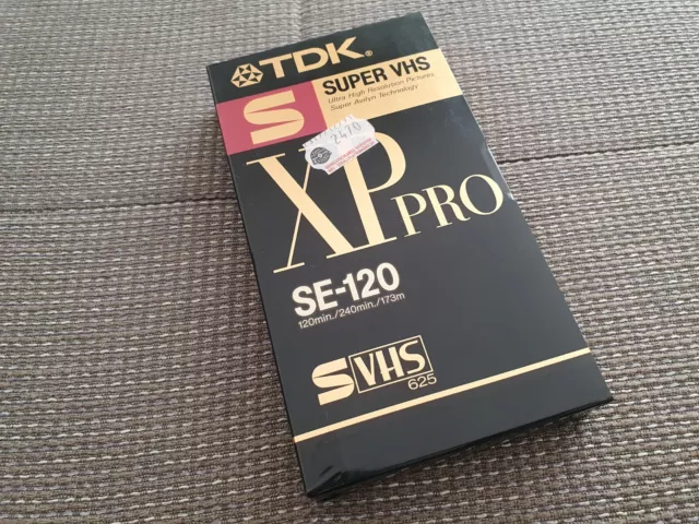 S-VHS Leerkassette E120 TDK XP-PRO originalverpackt - neu & ovp