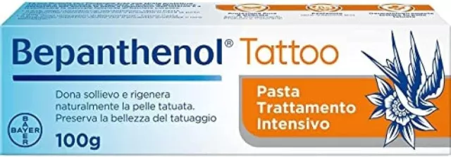 Bepanthenol Tattoo Pasta Trattamento Intensivo, Crema Tatuaggi Corpo.