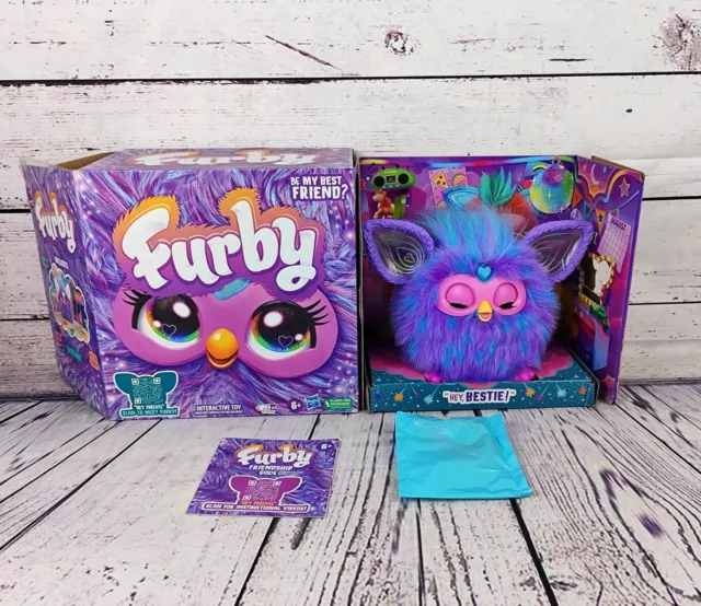 Furby Purple Kids Electronic Pet 6+ Toy Interactive Tiger Electonics (Opened)