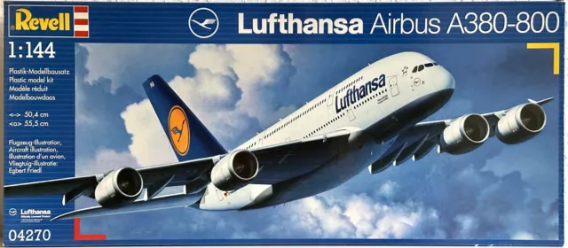 1:144 Lufthansa Airbus A380-800 | Revell 04270 | Plastik Modellbausatz Flugzeug