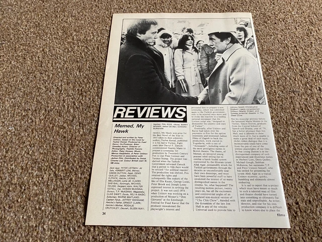 FLM14 MOVIE REVIEW. Memed My Hawk. Peter Ustinov. Simon Dutton £5.99 ...