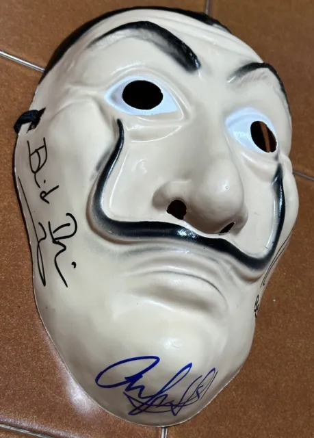 Pedro Alonso Berlin Mascara mask la casa de papel autograph Signed Money Heist