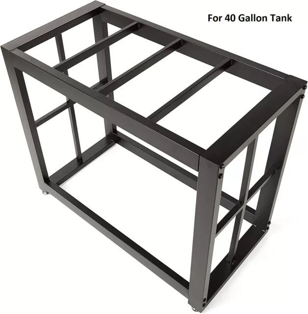 Aquarium Terrarium Fish Tank Stand Sturdy Steel Frame Supports 40 Gallon Tanks