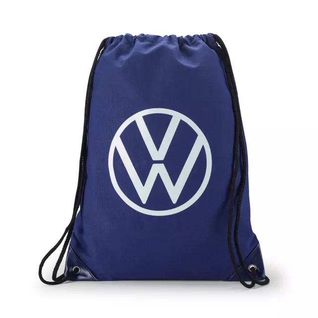 VW Gym Bag Blue Volkswagen Logo GENUINE MERCHANDISE 000087318K