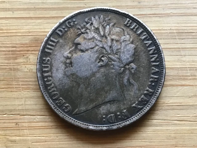 1821 Great Britain Silver Crown ex/Jewelry - Free Shipping USA