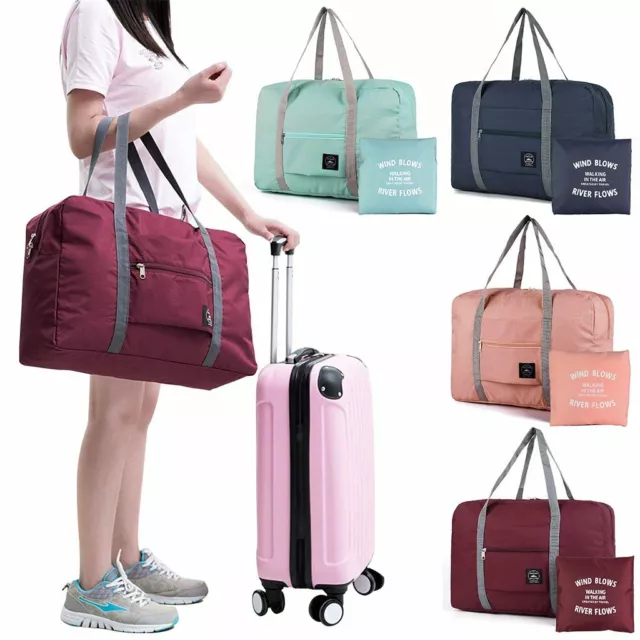 Foldable Portable Travel Luggage Baggage Storage Carry-On Duffle Bag Waterpoof 3