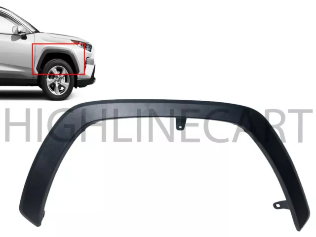 For 2019-2022 Toyota Rav4 Right Front Fender Flare Trim Molding Passenger Side