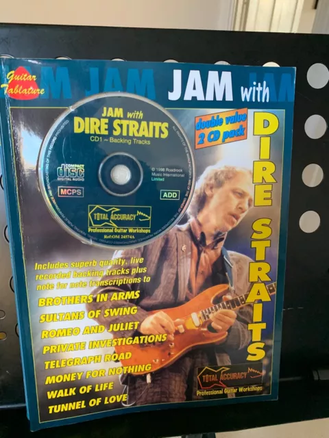Jam with Dire Straits tab book and CD for guitar