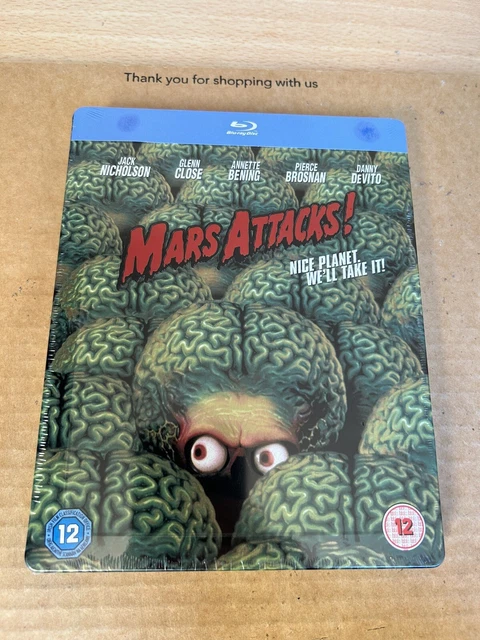 Mars Attacks 1996 Zavvi Blu Ray Steelbook Very Rare New Sealed Tim