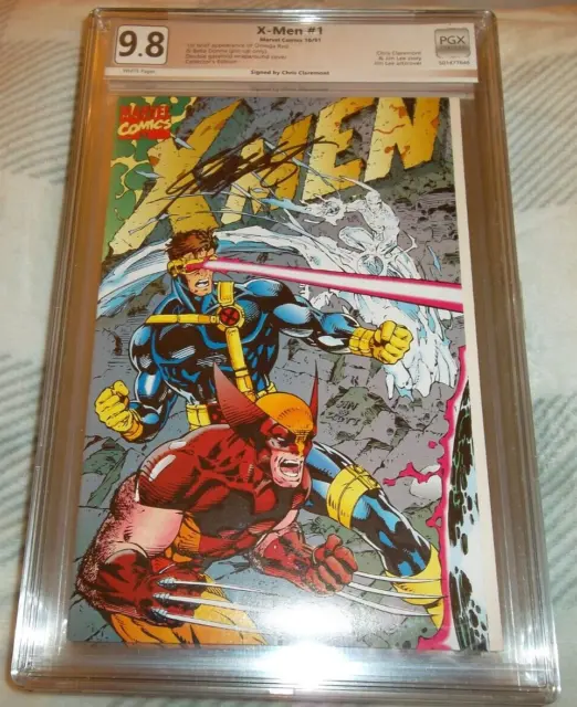 Marvel X-MEN (1991) #1 PGX 9.8 Gatefold Wraparound Cover Chris Claremont Signed