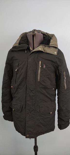 Peak Performance Mens Klongyk Parka Heavy Thick Padded Black Fleece Hooded S