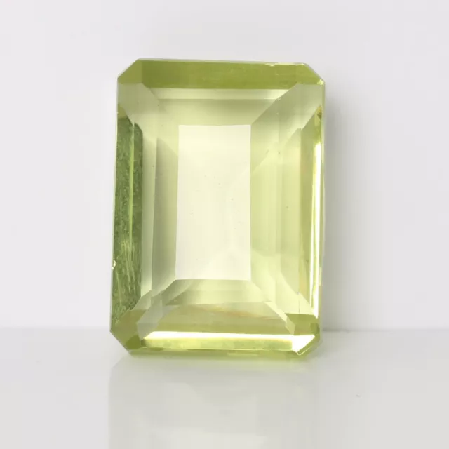 Perfact Yellow Citrine 62 Ct. Emerald Cut Brazilian Loose Gemstone GS-225