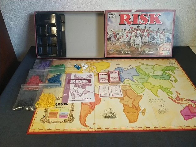 Jeu De Société RISK Vintage - Édition Années 80/90, Occasion, Conquête Du Monde