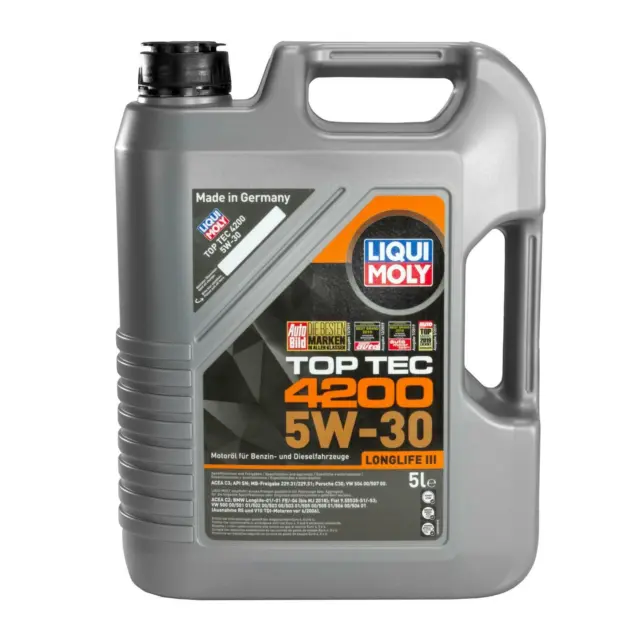 5 LITRE ORIGINAL Liqui Moly Top Tec 4200 5W30 5W-30 L'Huile De Moteur EUR  65,46 - PicClick FR