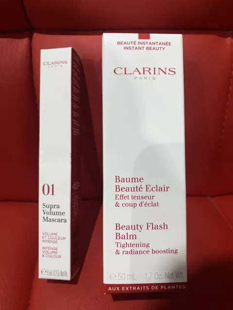 CLARINS Baume Beauté Eclair (balsamo viso 50 ml) + mascara supra volume 01 nero