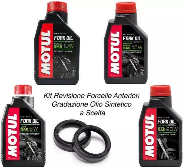 Olio Sintetico + Paraolio per Forcelle Anteriori SUZUKI GSX F 1100 1991/1994