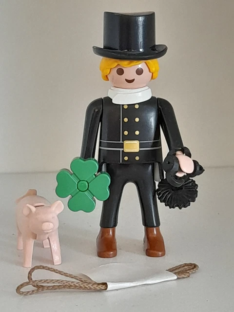 Lot Vintage Playmobil - Ramoneur Et échelle Noire - Séries 3316 Et 3576 - Années 1979/80
