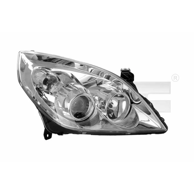 Headlight Left Chrome H1/H7 for Vauxhall Vectra C Caravan Signum
