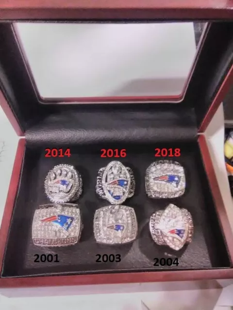 NE Patriots Tom Brady Super Bowl Champions RING Selection Single Year & BOX