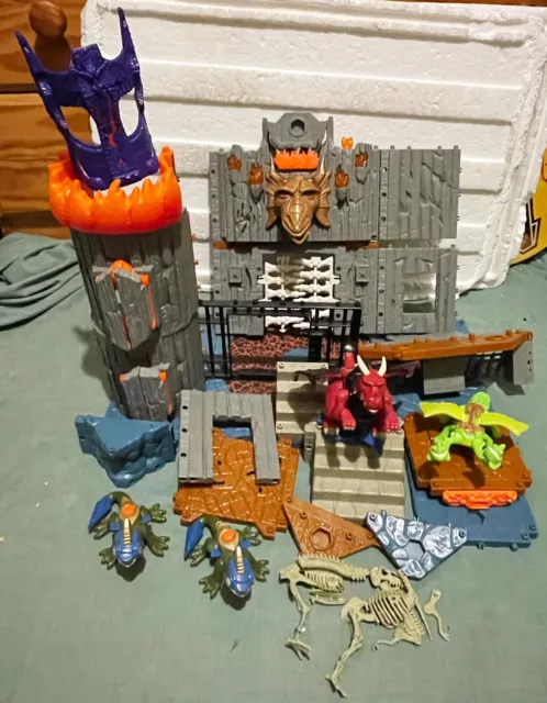 IMAGINEXT Dragomont Castle Fortress Set Fisher-Price 2004 INCOMPLETE W/ Figures