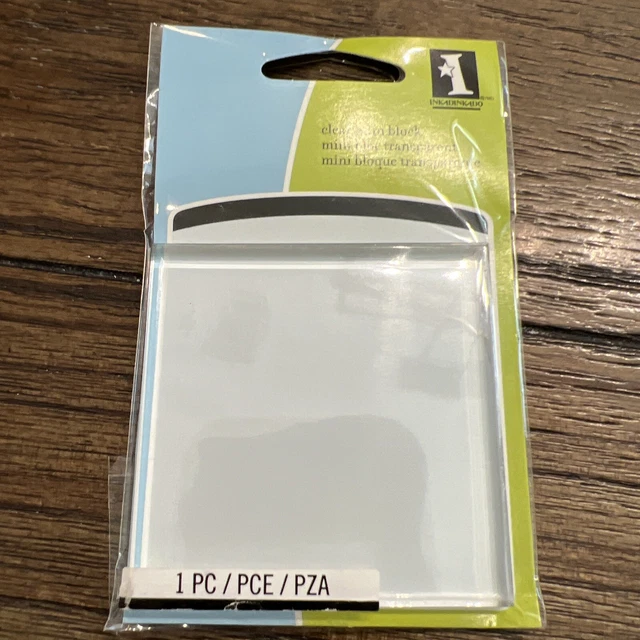 Inkadinkado Acrylic Clear Mini Block 97665 NEW RETIRED