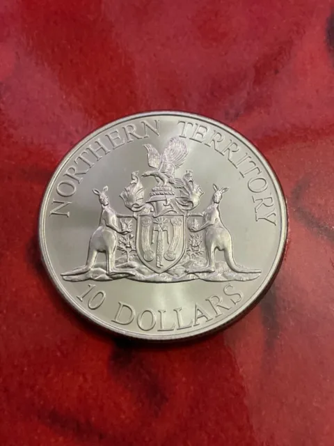 Australian 1992 State Series Northern Territory Silver UNC $10 Coin - SILVER 2