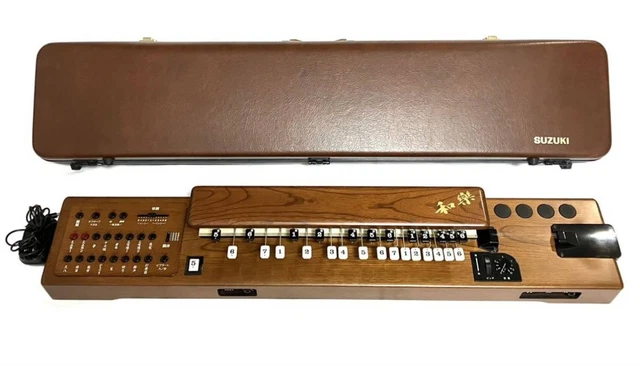 Used Suzuki TES-100 Peacock harp synthesizer tes 100 Waraku electric Koto tested