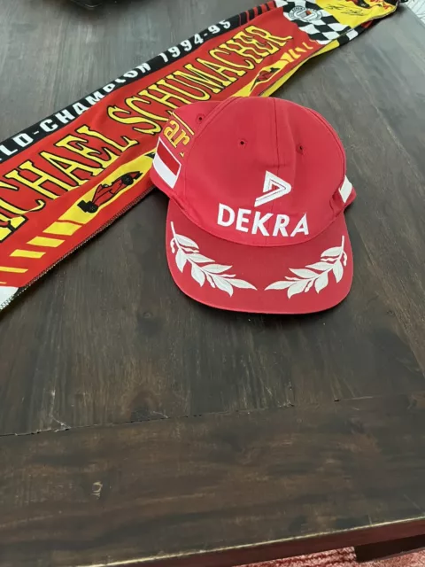 Michael Schumacher Dekra Cap 1996 Ferrari+Schal Formel 1 Weltmeister