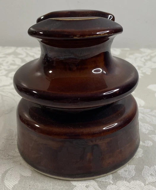 LOCKE HI-TOP 77A USA porcelain brown power insulator