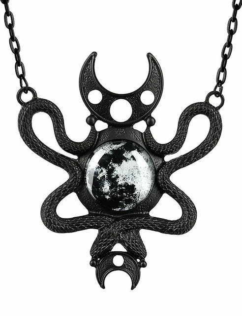 Collana uomo sottile artigianale con pietre di spinello nero e al c