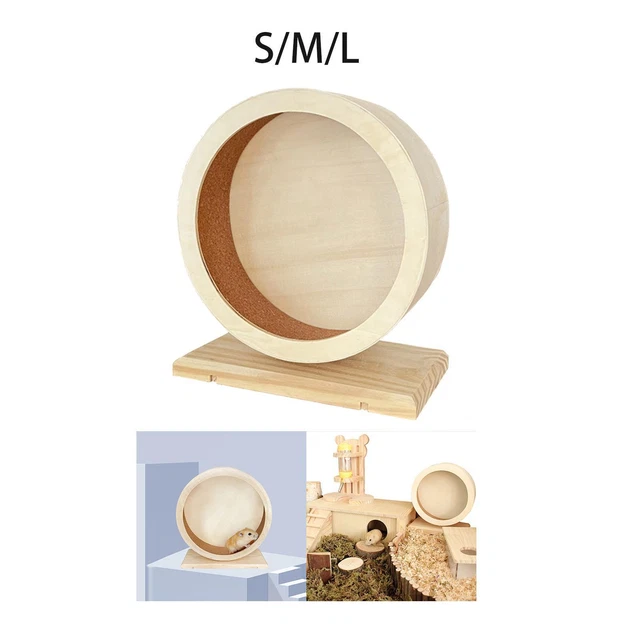 Laufräder aus Holz für Hamster, kleine Haustiere, Sportspielzeug, Igel,