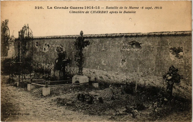 CPA MILITAIRE La Grande Guerre-Bataille de la Marne, Cimetiére (317157)