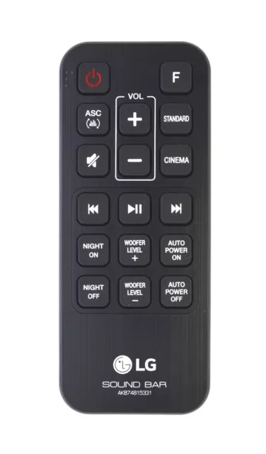 Original Lg Remote Control for SK4D Soundbar Wireless Subwoofer