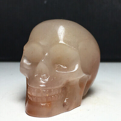 101g Natural Crystal Specimen .Agate.Hand-Carved. The Exquisite Skull.Healing