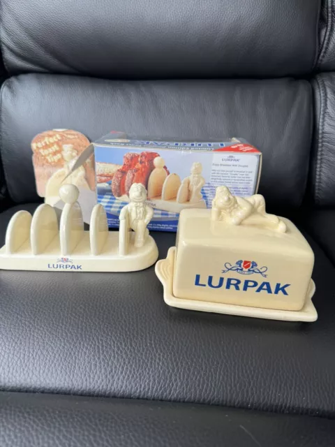 Vintage Lurpak Douglas Butter Dish And Toast Rack