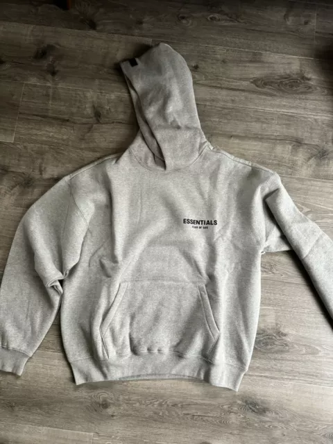 BRAND NEW Fear of God Essentials Pullover Hoodie Dark Oatmeal (FW22) SIZE L