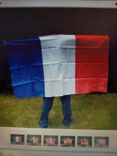 Lot revendeur neuf supporter France, drapeau cape,kit maquillage :-)