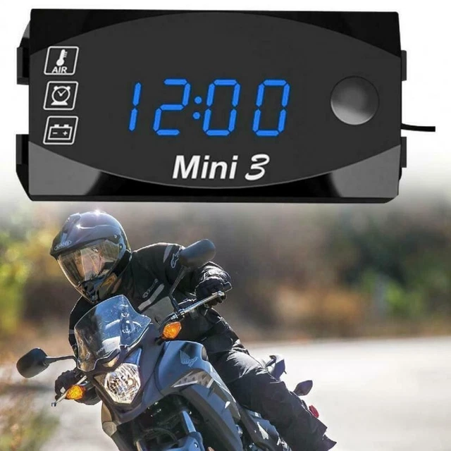 Moto Voltmetro Motocicletta Negozio Display Digitale LED Thermometerfor
