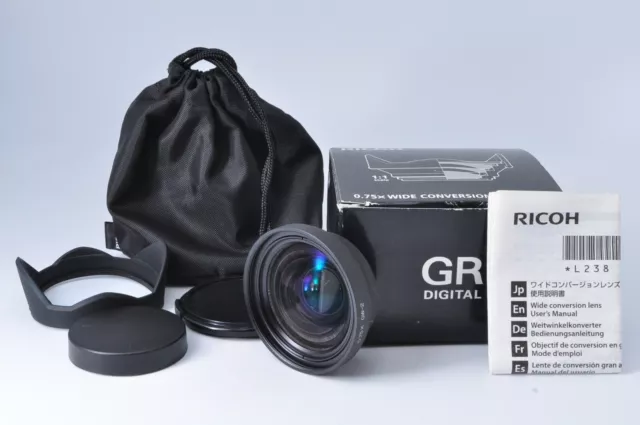 RICOH Wide Conversion GW-2 For GR Digital III w/box,cap,hood,cover ［Excellent］