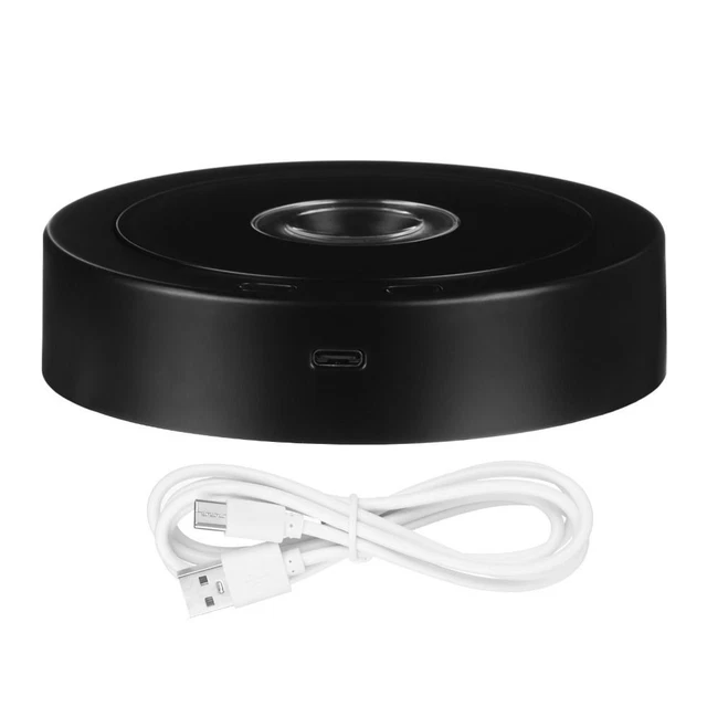 8 Modos de Luz Display Pedestales LED Pantalla Giratoria Soporte Iluminado Base