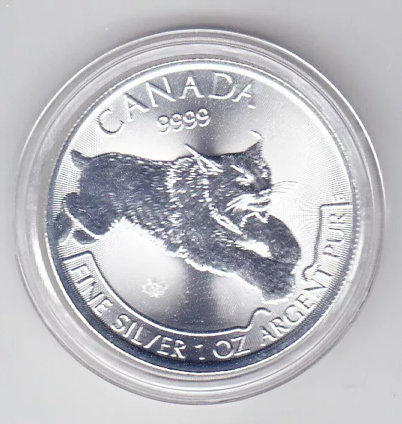 Silbermünze Canada (Kanada) Predator Luchs 1 oz (Unze) Silber 999,9