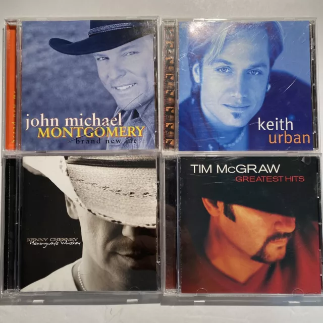 Country CD Lot Keith Urban Tim Mcgraw Kenny Chesney John Montgomery￼ zab